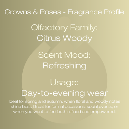 Crowns & Roses | Fresh, Floral, Woody | EDP 50ml